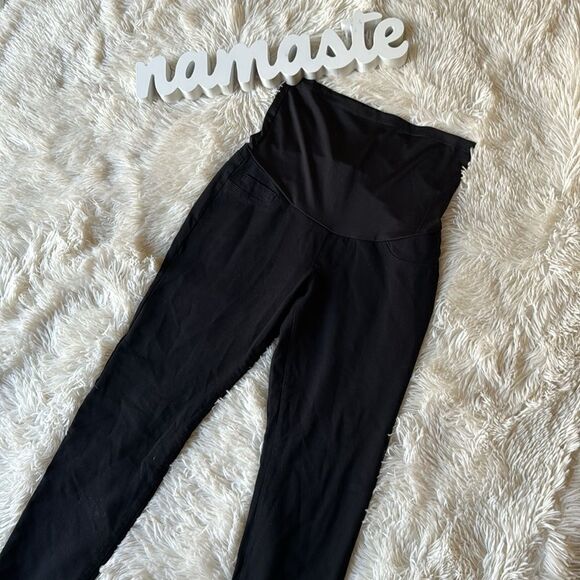 S.O.N.G Maternity Black Stretch Jeggings Pants Capri Size Medium SONG - Picture 3 of 6